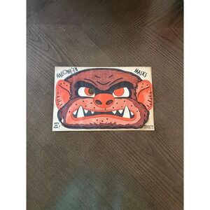 Antique Peck-O-Fun Chicago‎ IL Halloween Halloween Gorilla Paper Mask